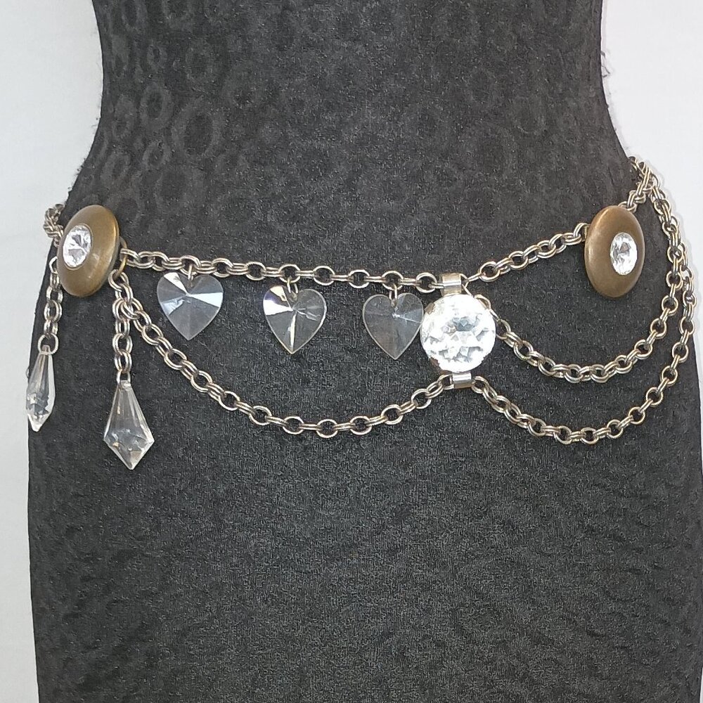 Ferrara Antique Silver Chain Belt